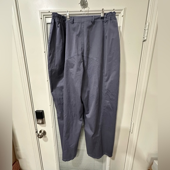 SKIMS Kim K. Outdoor Woven wide leg pants XL X-Large Steel Blue Kardashian - Picture 5 of 8